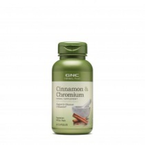 GNC Herbal Plus®Extract Standardizat de Scortisoara si Crom, 60 cps