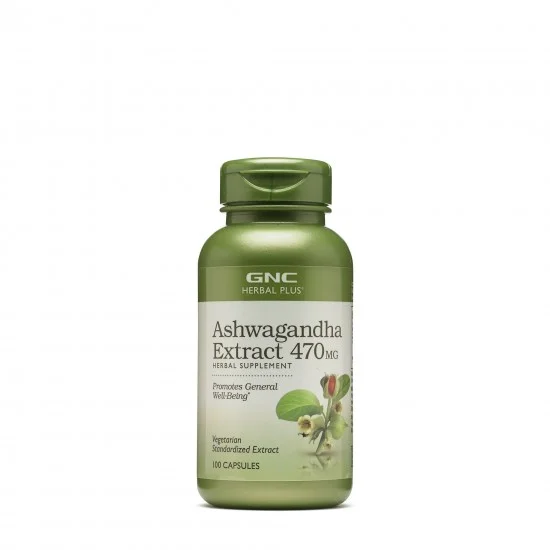 GNC Herbal Plus® Ashwagandha Extract 470 mg, 100 cps