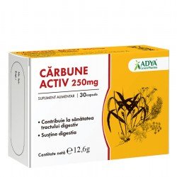 Cărbune Activ 250mg, Adya