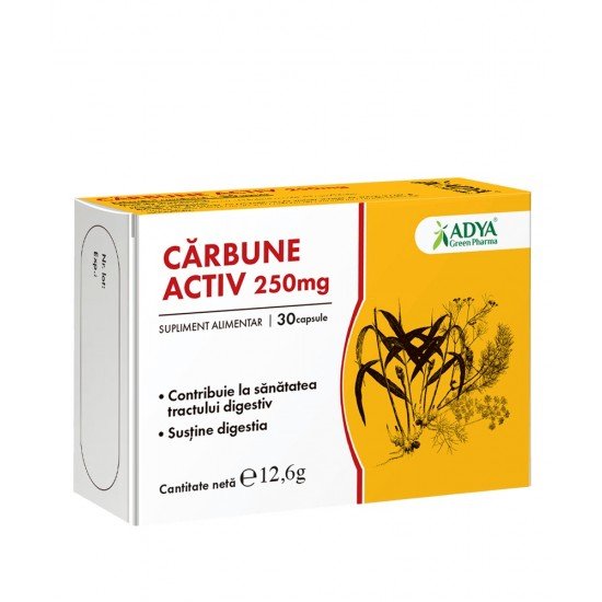 Cărbune Activ 250mg, Adya