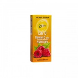 Vitamina C pentru copii 100 mg Lili C aroma de zmeura, 30 comprimate - Adya Green Pharma
