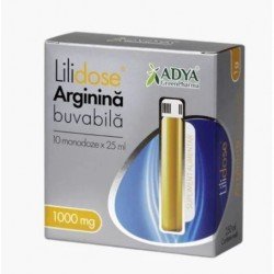 Arginina Buvabila 1000 mg Lilidose, 10 monodoze x 25 ml - Adya Green Pharma
