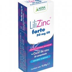 Zinc forte 50 mg Lili, 30 comprimate - Adya Green Pharma