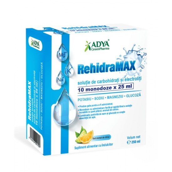 Rehidramax,10 monodoze x 25 ml, Adya