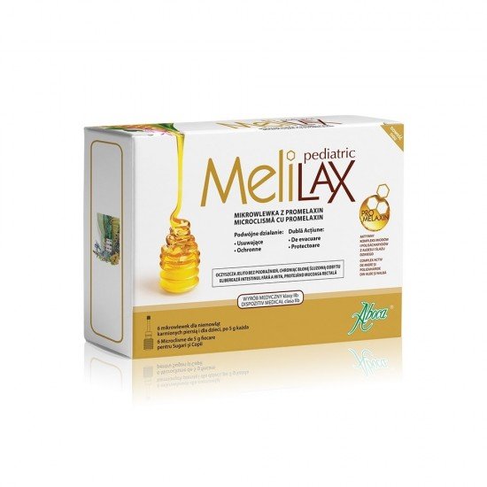 MeliLax microclisme cu propolis Pediatric, 6 bucati - Aboca