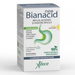 Neo-Bianacid cu aroma de lamaie, 45 comprimate masticabile