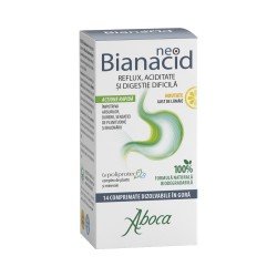 Neo-Bianacid cu aroma de lamaie, 14 comprimate masticabile, Aboca
