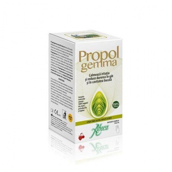 Propolgemma spray de gat fara alcool pentru adulti si copii, 30 ml - Aboca