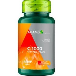 Vitamina C-1000, 70 tablete masticabile, Adams