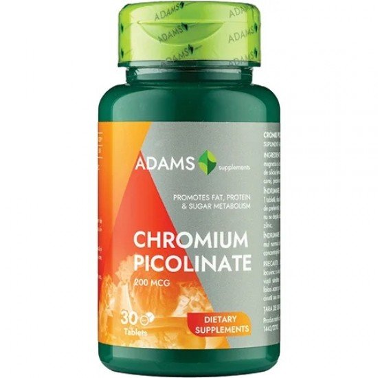 Chromium Picolinate 200mcg 30capsule, Adams