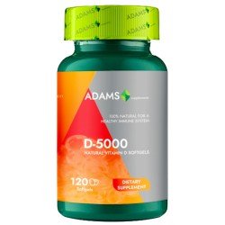 Vitamina D-5000 softgel, 120 capsule - Adams Vision