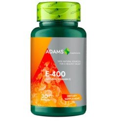 Vitamina E-400 (naturala), 30 capsule - Adams Vision
