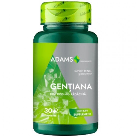 Gentiana 1000mg, 30 capsule, Adams
