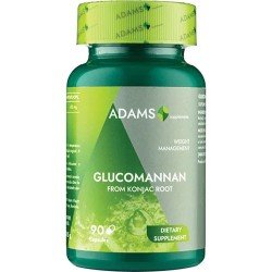 Glucomannan 450 mg, 90 capsule vegetale, Adams Supplements