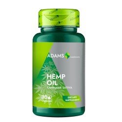 Ulei de Canepa, 1000mg, 30 capsule - Adams Vision