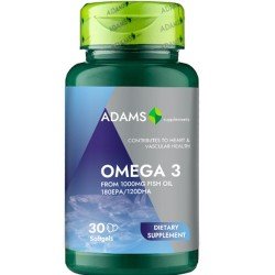 Omega 3 1000mg cu Vitamina E, 30 capsule - Adams Vision