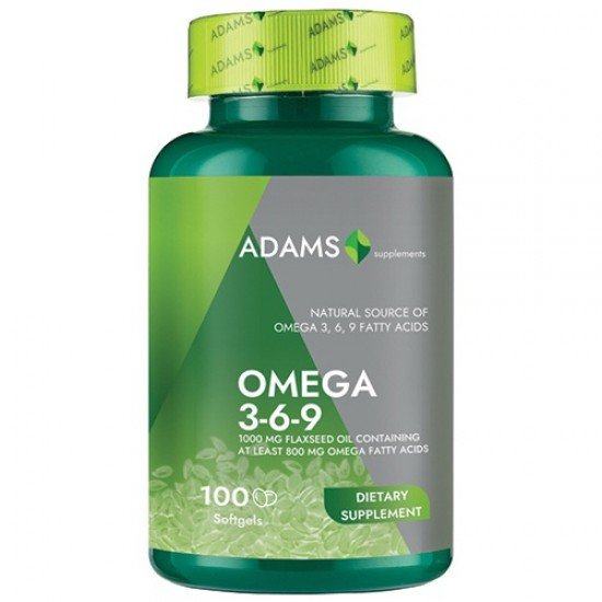 Omega 369 (Flaxseed Oil), 100capsule, Adams