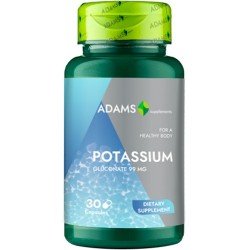 Potassium 99mg, 30 capsule, Adams