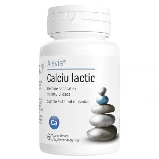 Calciu lactic, 60 comprimate - Alevia