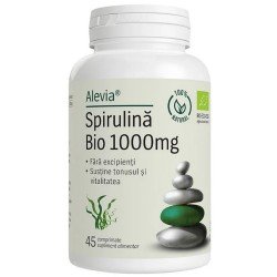 Spirulina Bio, 1000 mg, 100 comprimate - Alevia