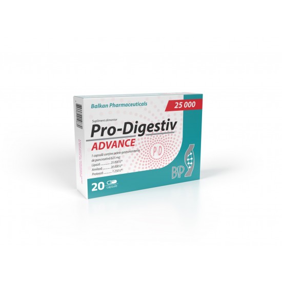 Pro Digestiv 25000 – 20capsule, Balkan Pharmaceuiticals