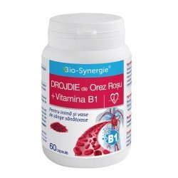 Drojdia de orez rosu + Vitamina B1, 60 capsule - Bio Synergie
