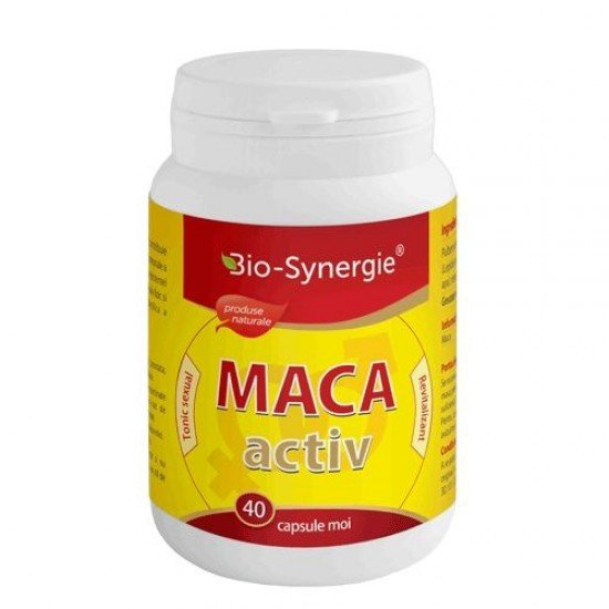 Maca Activ tonic sexual 400 mg, 40 capsule - Bio Synergie