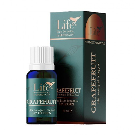 Ulei esential integral de grapefruit, 10 ml - Bionovativ