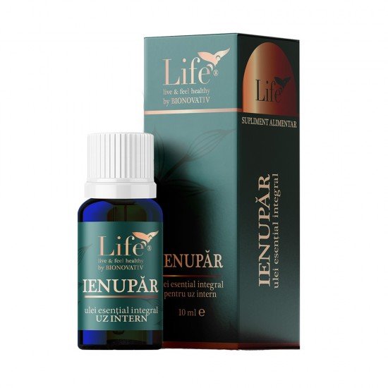 Ulei esential integral de ienupar, 10 ml - Bionovativ
