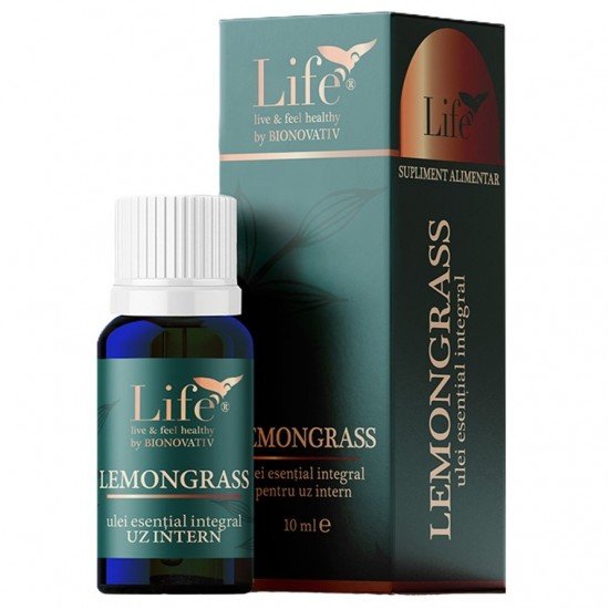 Ulei esential intragral de lemongrass, 10 ml - Bionovativ