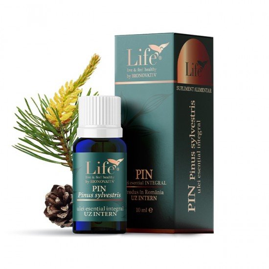 Ulei esential integral de pin, 10 ml - Bionovativ
