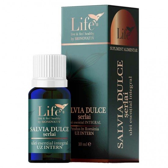Ulei esential integral de salvie, 10 ml - Bionovativ