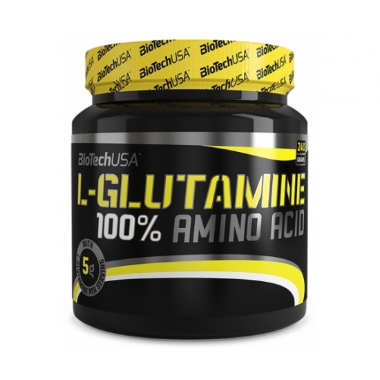 100% L-Glutamine, 240 g, Biotech