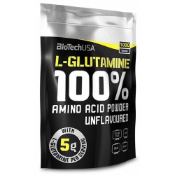 100% L-Glutamina, 1000 g, Biotech