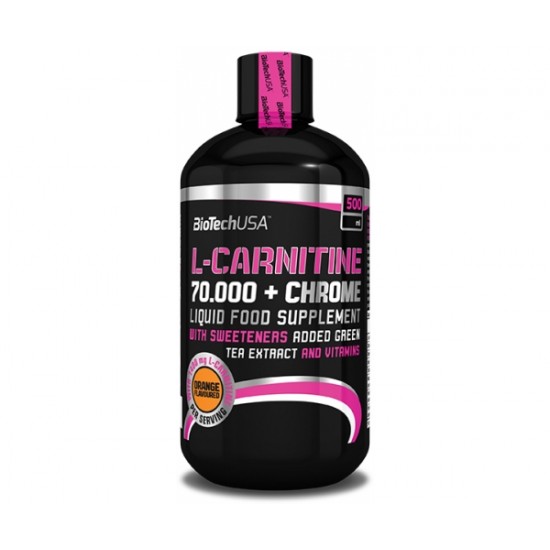 L-Carnitine 70000 + Chrome, 500 ml, Biotech L-Carnitine 70000 + Chrome, 500 ml, Biotech