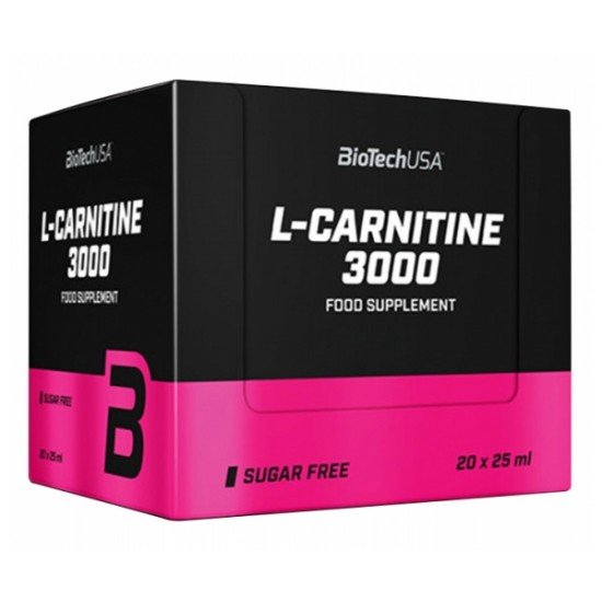 L-Carnitine 3000 mg, 20 fiole, Biotech