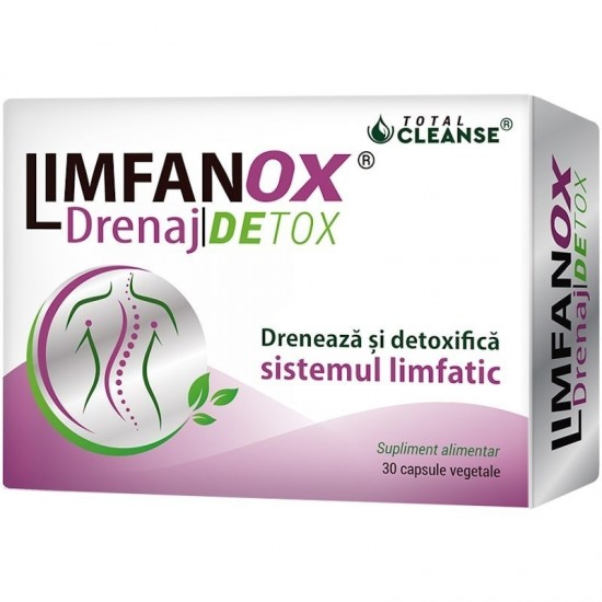 Limfanox Drenaj Detox Total Cleanse, 30 capsule, Cosmopharm