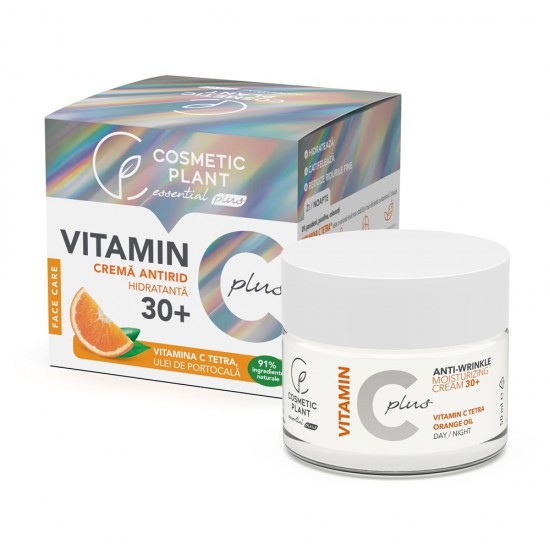 Crema antirid hidratanta 30+ Vitamin C Plus, 50 ml - Cosmetic Plant