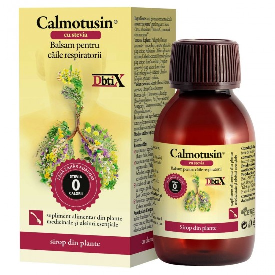 Sirop cu stevie Calmotusin Dbtix, 100 ml - Dacia Plant