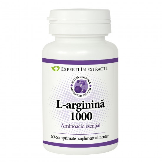 L-arginina Experti in Extracte, 60 comprimate - Dacia Plant