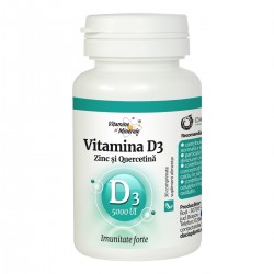 Vitamina D3 (5000UI) Zinc si Quercetina, 30 comprimate - Dacia Plant