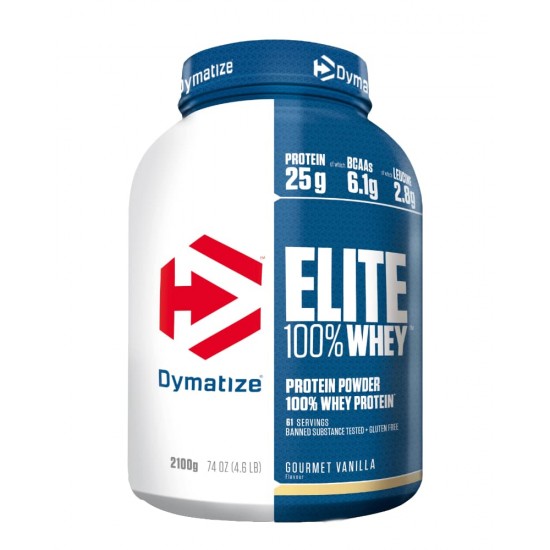 Elite Whey Protein 2,17kg, Concentrat proteic din zer, pudra - Dymatize