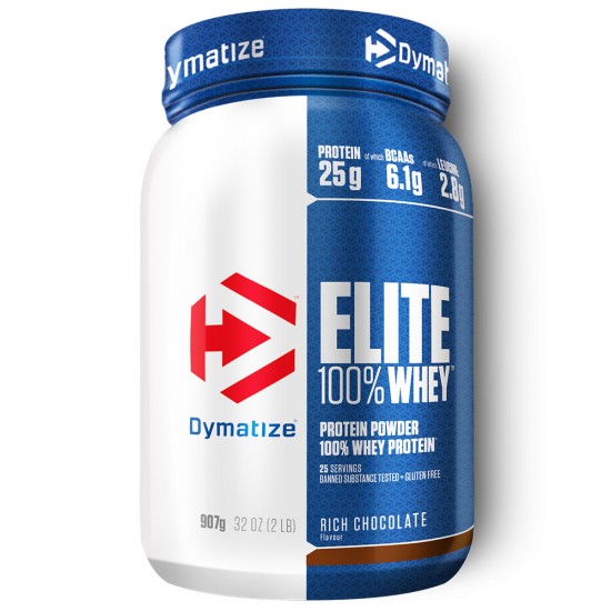 Elite Whey Protein 907g, Concentrat proteic din zer, pudra - Dymatize