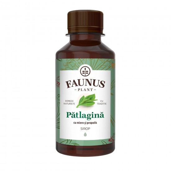 Sirop patlagina cu miere si propolis, 200 ml - Faunus Plant