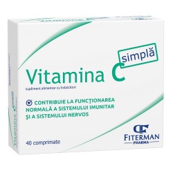 Vitamina C simpla 180mg, 40 comprimate de supt - Fiterman