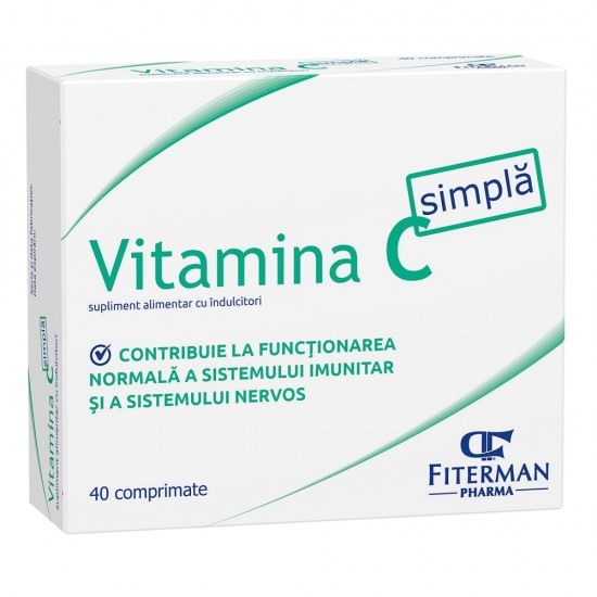 Vitamina C simpla 180mg, 40 comprimate de supt - Fiterman