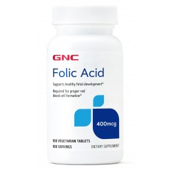 Acid Folic 400 mcg, 100 tablete, GNC
