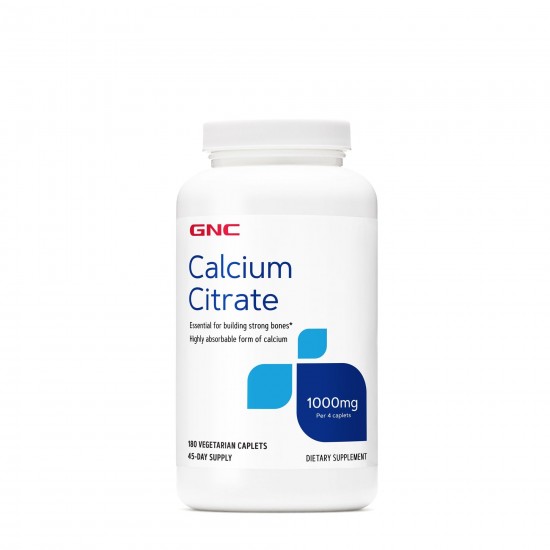 Calciu Citrat 1000 mg, 180 tablete - GNC