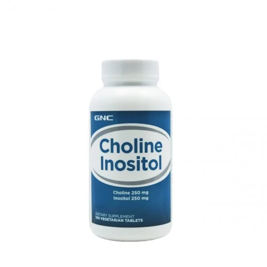 Colina 250 mg si Inozitol 250 mg, 100 tablete - GNC