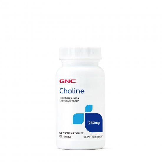 Colina, 250 mg, 100 tablete vegetale - GNC